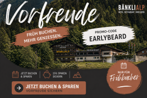 Jetzt 15 Frühbucher Rabatt sichern